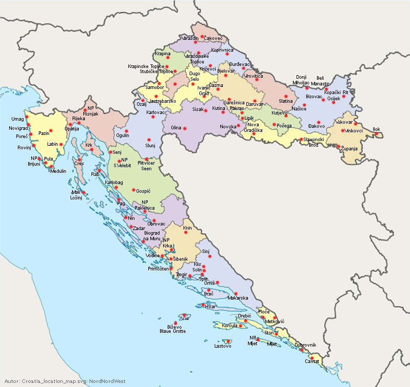 Kroatien_Heilbäder_nach_Regionen